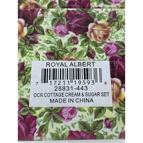 Vintage 2002 Royal Albert OCR Cottage Cream Sugar Set Old Country Roses Pattern - Picture 7 of 16
